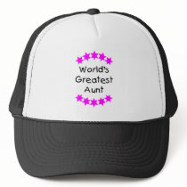 World's Greatest Aunt (pink) Hat