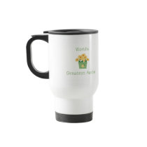 World's Greatest Auntie (flower) Coffee Mug