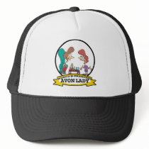 WORLDS GREATEST AVON LADY WOMEN CARTOON MESH HATS