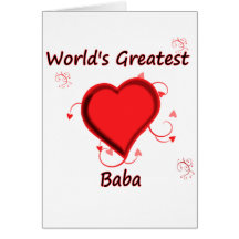 World's Greatest baba Card