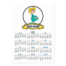WORLDS GREATEST BABY BUMP WOMEN CARTOON BUSINESS CARD