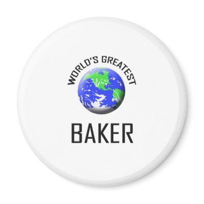 World's Greatest Baker Fridge Magnet by jobshirt