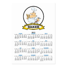 WORLDS GREATEST BAKER MEN CARTOON BUSINESS CARD