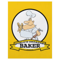 WORLDS GREATEST BAKER MEN CARTOON FULL COLOR FLYER