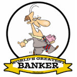 WORLDS GREATEST BANKER MEN CARTOON photo sculptures