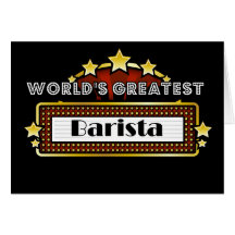 World's Greatest Barista Cards