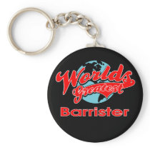 World's Greatest Barrister Keychain