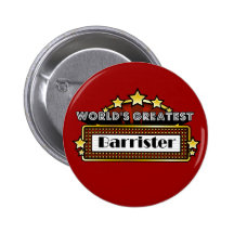 World's Greatest Barrister Pin