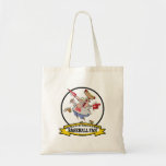 WORLDS GREATEST BASEBALL FAN MEN CARTOON TOTE BAGS
