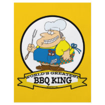 WORLDS GREATEST BBQ KING MEN CARTOON FLYER