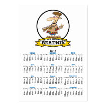 WORLDS GREATEST BEATNIK MEN CARTOON BUSINESS CARD