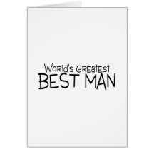 Worlds Greatest Best Man Black Cards