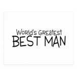 Worlds Greatest Best Man Black Post Cards