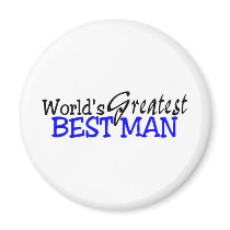 Worlds Greatest Best Man Refrigerator Magnets