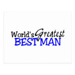 Worlds Greatest Best Man Post Cards