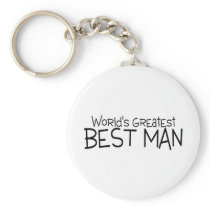 Worlds Greatest Best Man Wedding Keychain