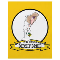 WORLDS GREATEST BITCHY BRIDE CARTOON FLYERS