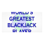 World's Greatest Blackjack Player photo cards