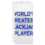 World's Greatest Blackjack Player rack cards