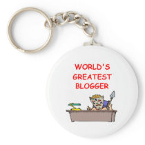 world's greatest blogger key chains