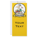 WORLDS GREATEST BORROWER MEN CARTOON rack cards