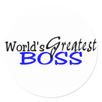 Worlds Greatest Boss Black Blue