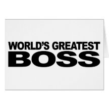 World's Greatest Boss Greeting Card