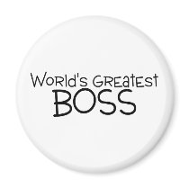 Worlds Greatest Boss Refrigerator Magnets