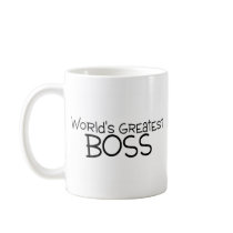 Worlds Greatest Boss Coffee Mugs