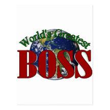 World's Greatest Boss Postcards