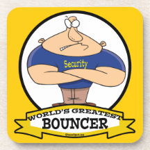 WORLDS GREATEST BOUNCER MEN CARTOON COASTER