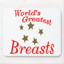 World's Greatest Breasts mousepads