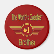 World's Greatest Brother Refrigerator Magnets