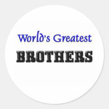 World's Greatest Brothers Stickers