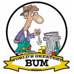 WORLDS GREATEST BUM MEN CARTOON photo sculptures