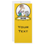 WORLDS GREATEST BUM MEN CARTOON rack cards
