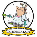 WORLDS GREATEST CAFETERIA LADY CARTOON photo sculptures