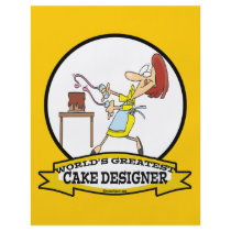 WORLDS GREATEST CAKE DESIGNER WOMEN CARTOON FULL COLOR FLYER