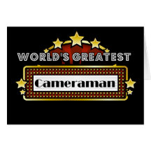 World's Greatest Cameraman Greeting Card