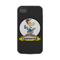 WORLDS GREATEST CARPENTER MEN CARTOON TOUGH IPHONE 4 COVERS