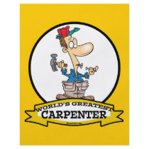 WORLDS GREATEST CARPENTER MEN CARTOON FULL COLOR FLYER