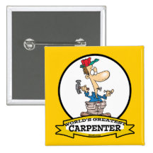 WORLDS GREATEST CARPENTER MEN CARTOON PIN