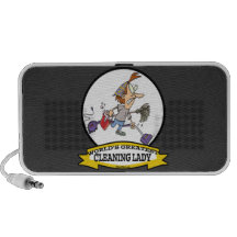 WORLDS GREATEST CLEANING LADY CARTOON MP3 SPEAKERS