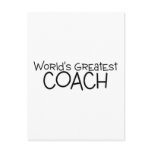 Worlds Greatest Coach Postcards