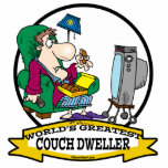 WORLDS GREATEST COUCH DWELLER CARTOON photo sculptures