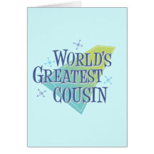 World's Greatest Cousin Card