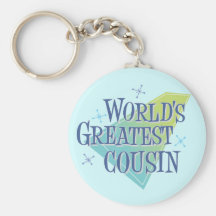 World's Greatest Cousin Keychains
