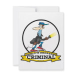 WORLDS GREATEST CRIMINAL MEN CARTOON invitations