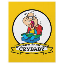 WORLDS GREATEST CRYBABY CARTOON PERSONALISED FLYER