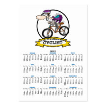 WORLDS GREATEST CYCLIST MEN CARTOON BUSINESS CARD